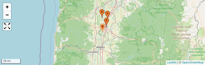 Related schools map