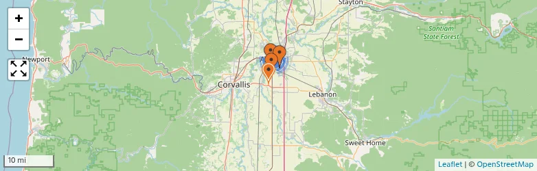 Related schools map