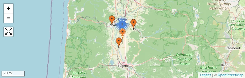 Related schools map