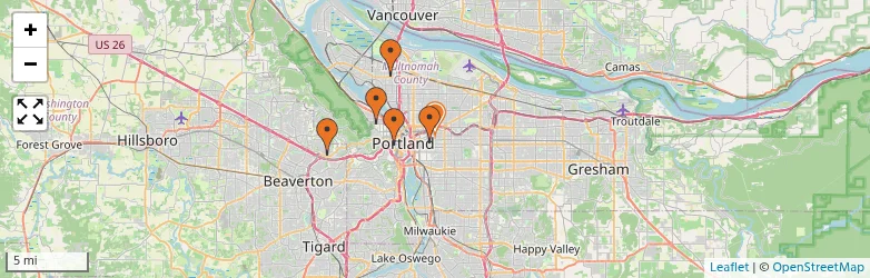 Related schools map