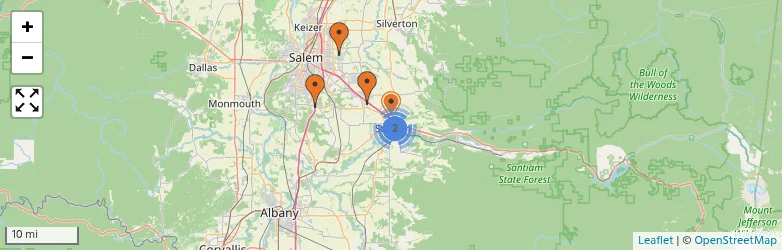 Related schools map