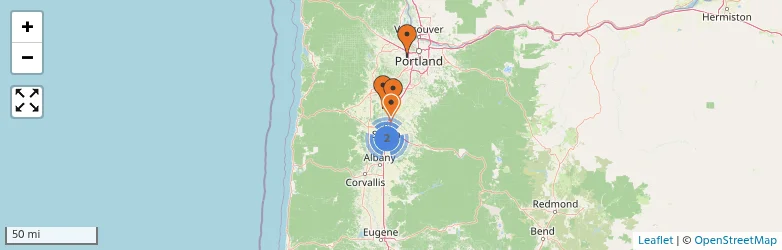 Related schools map