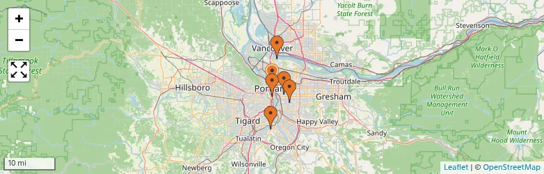 Related schools map
