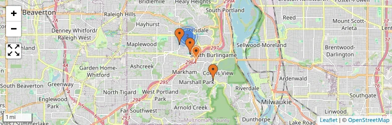 Related schools map