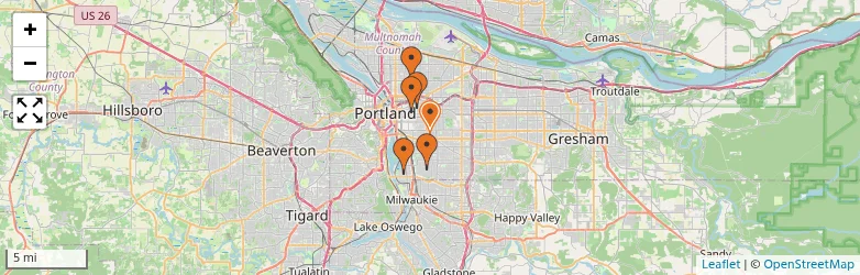 Related schools map