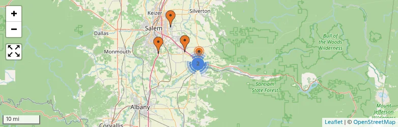 Related schools map