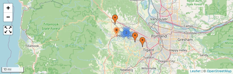 Related schools map