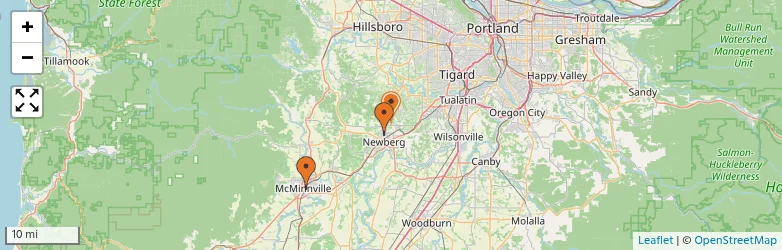 Related schools map