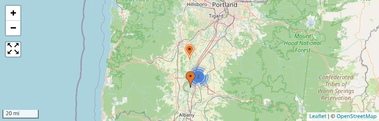 Related schools map