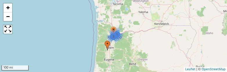 Related schools map