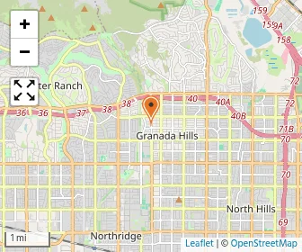 Map of Granada Hills Baptist School