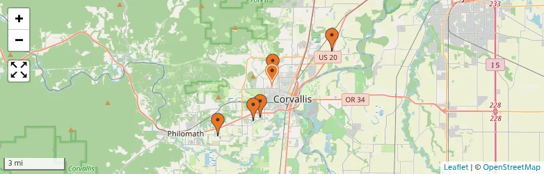 Related schools map