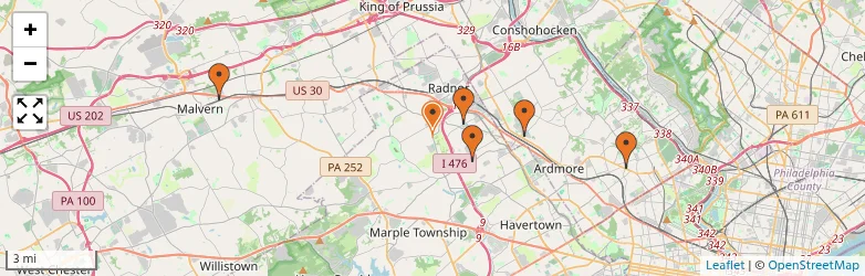 Related schools map