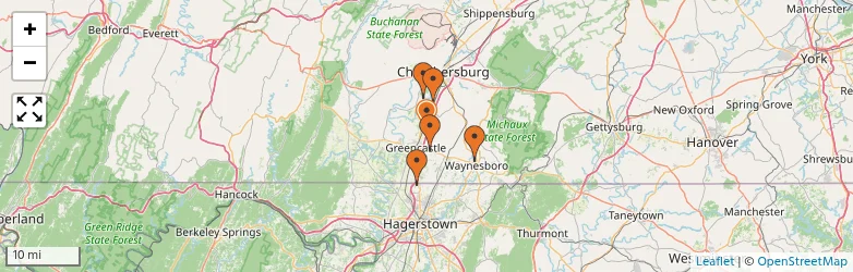 Related schools map