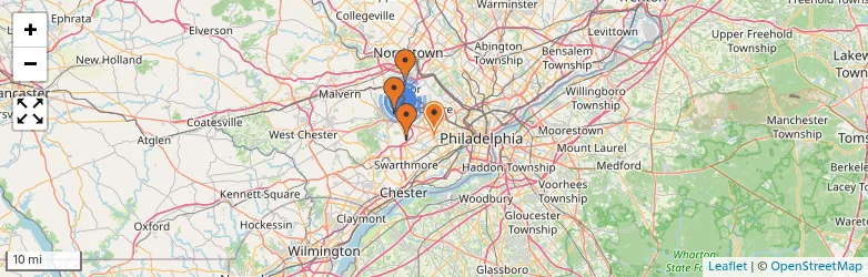 Related schools map