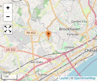 Map of Aston Presbyterian Church Daycare Learning Center