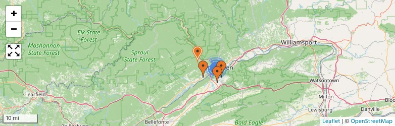 Related schools map