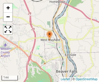 Map of Beaver County Christian
