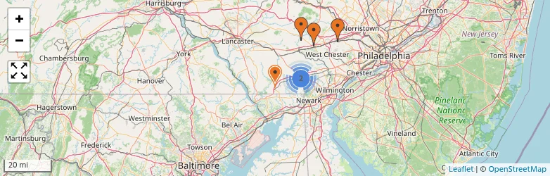 Related schools map