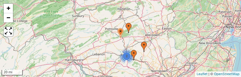 Related schools map