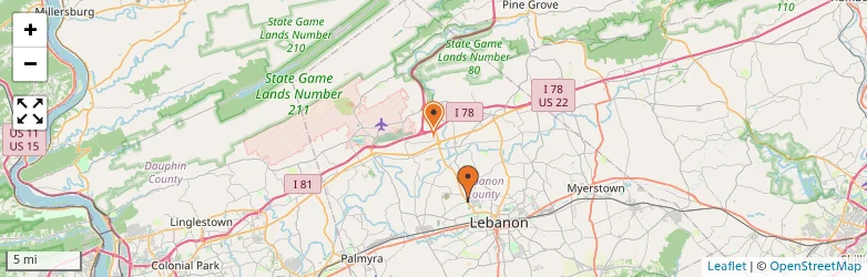 Related schools map