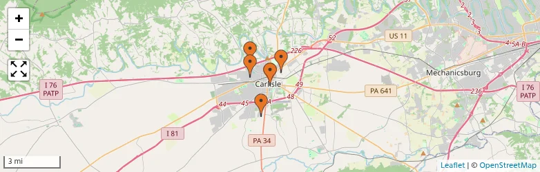 Related schools map