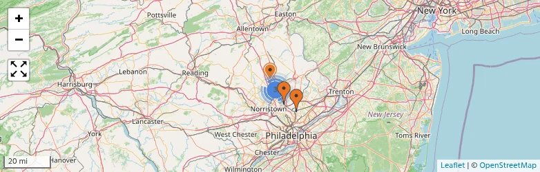 Related schools map
