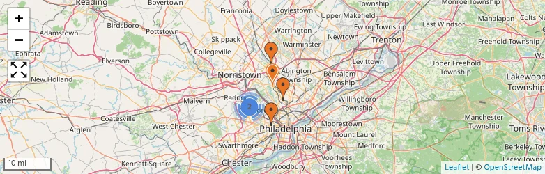 Related schools map