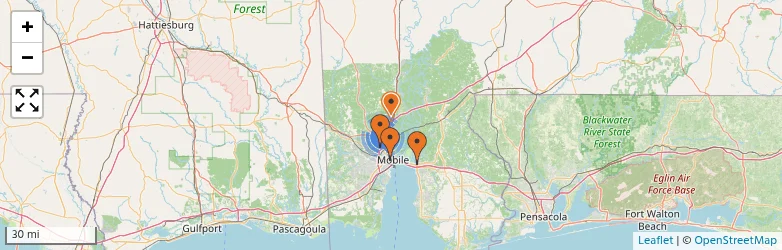 Related schools map