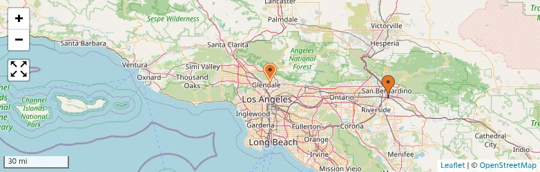 Related schools map