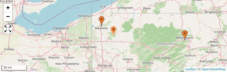 Related schools map