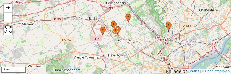Related schools map