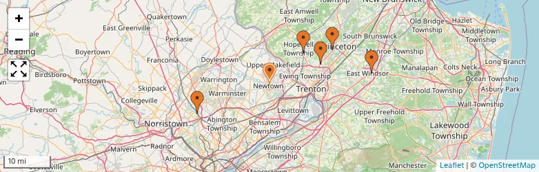 Related schools map