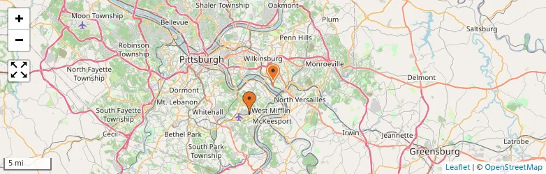 Related schools map
