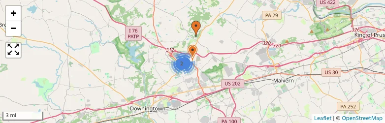 Related schools map