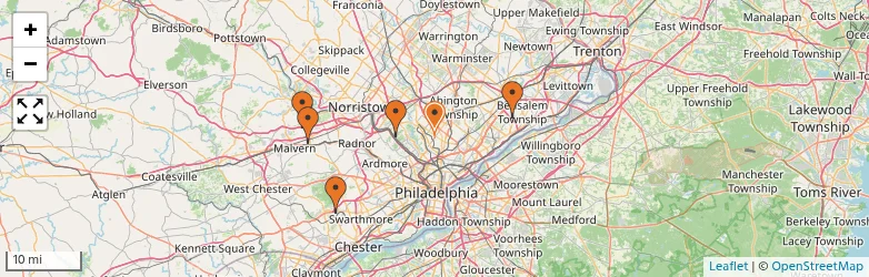 Related schools map
