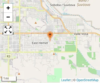 Map of Hemet Adventist Christian School