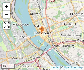 Map of Harrisburg Catholic Elementry School