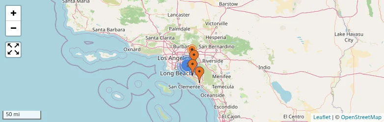 Related schools map