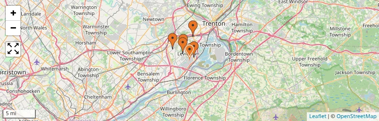 Related schools map