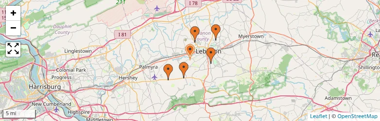 Related schools map