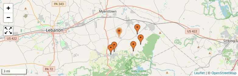 Related schools map