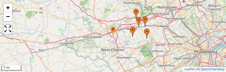 Related schools map