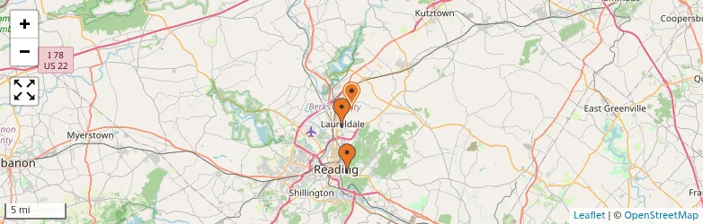 Related schools map