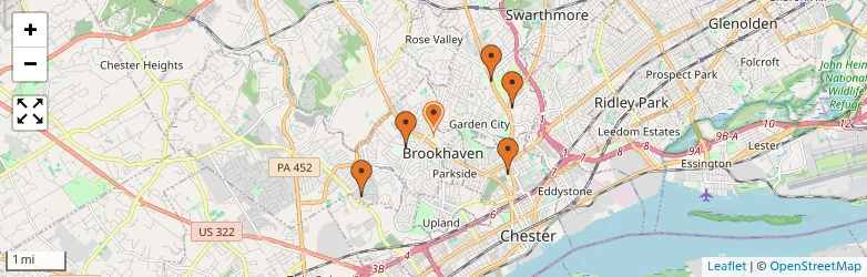 Related schools map