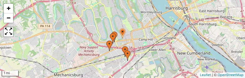 Related schools map