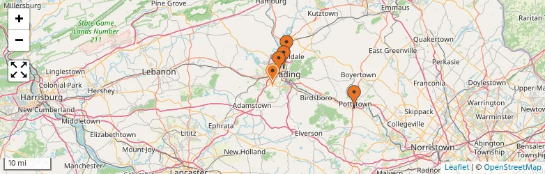 Related schools map