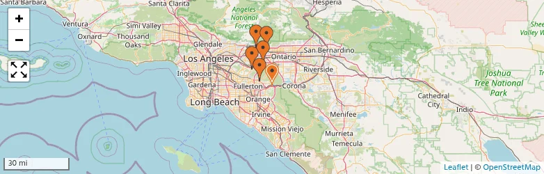 Related schools map