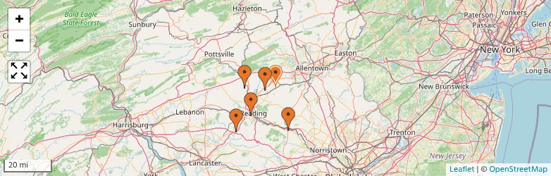 Related schools map