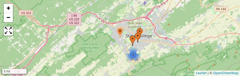Related schools map